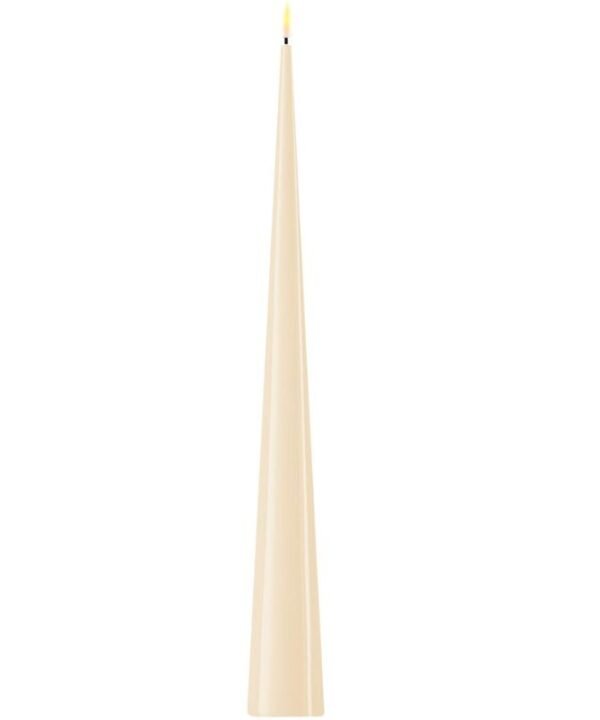 Deluxe Homeart Cream Cone LED Candle - 5cm x 38cm | Candles & Diffusers | Candles | The Elms