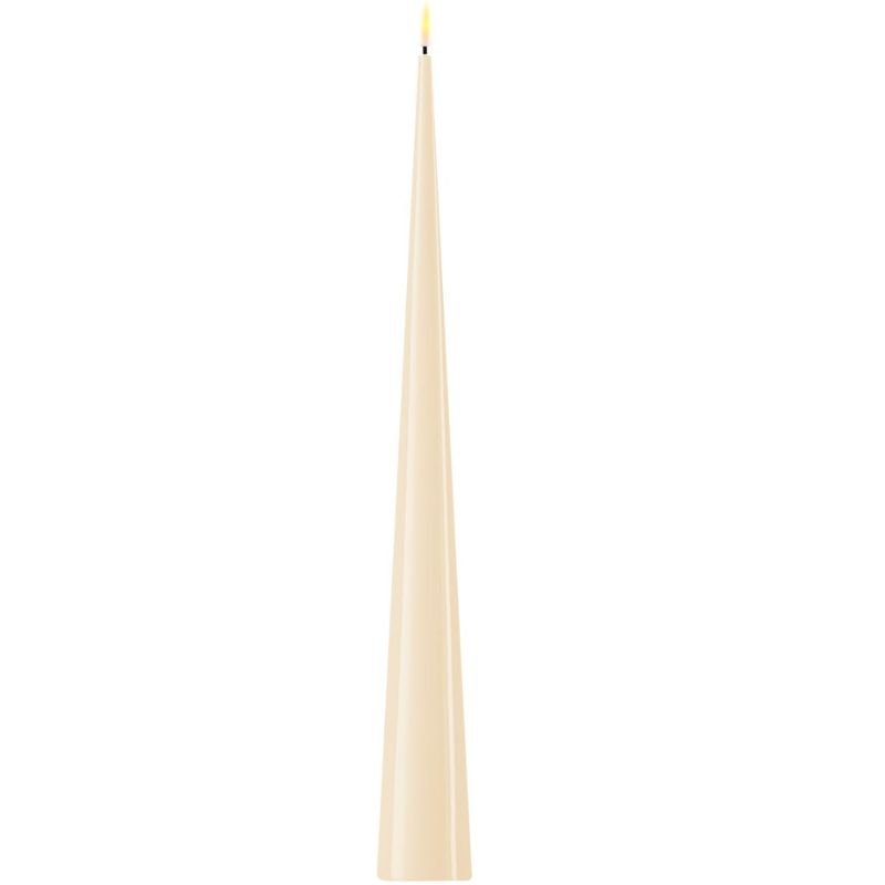 Deluxe Homeart Cream Cone LED Candle - 5cm x 38cm | Candles & Diffusers | Candles | The Elms