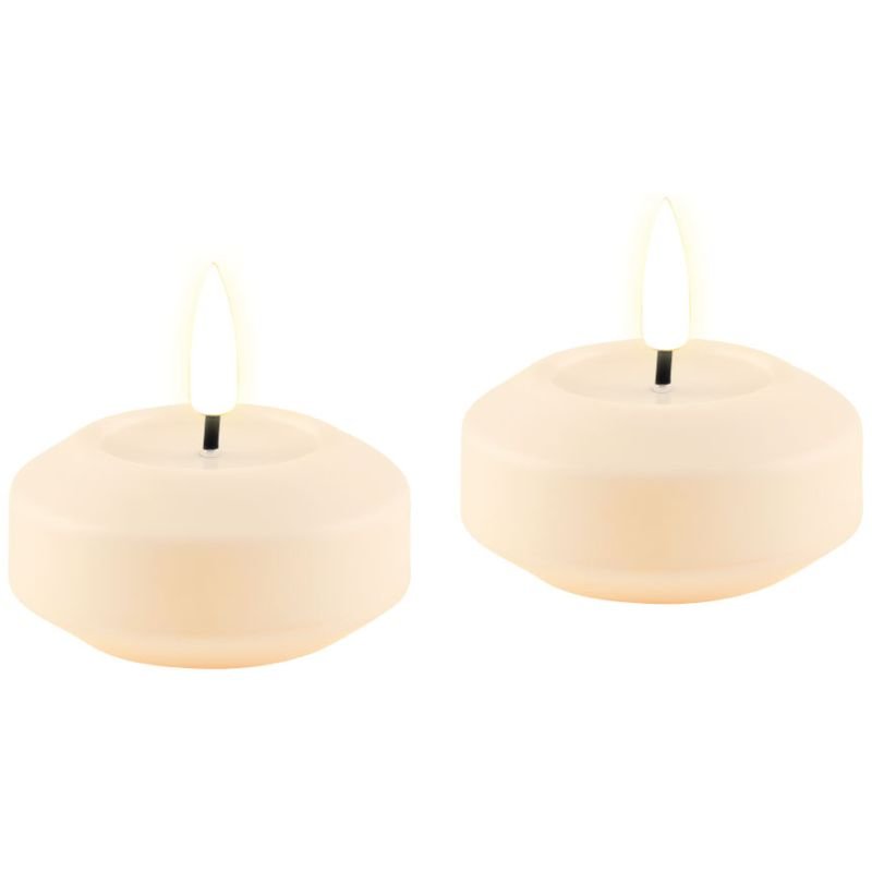 Deluxe Homeart Cream Floating LED Tealight - 6.1cm x 4.5cm | Candles & Diffusers | Candles | The Elms