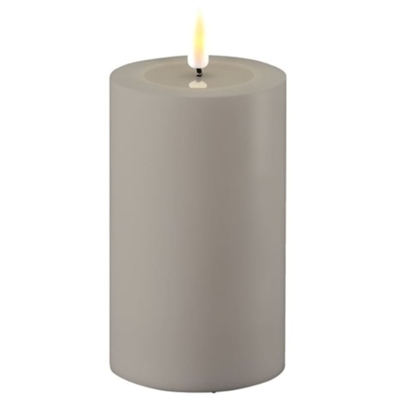 Deluxe Homeart Grey Outdoor LED Candle - 7.5cm x 12.5cm | Candles & Diffusers | Candles | The Elms