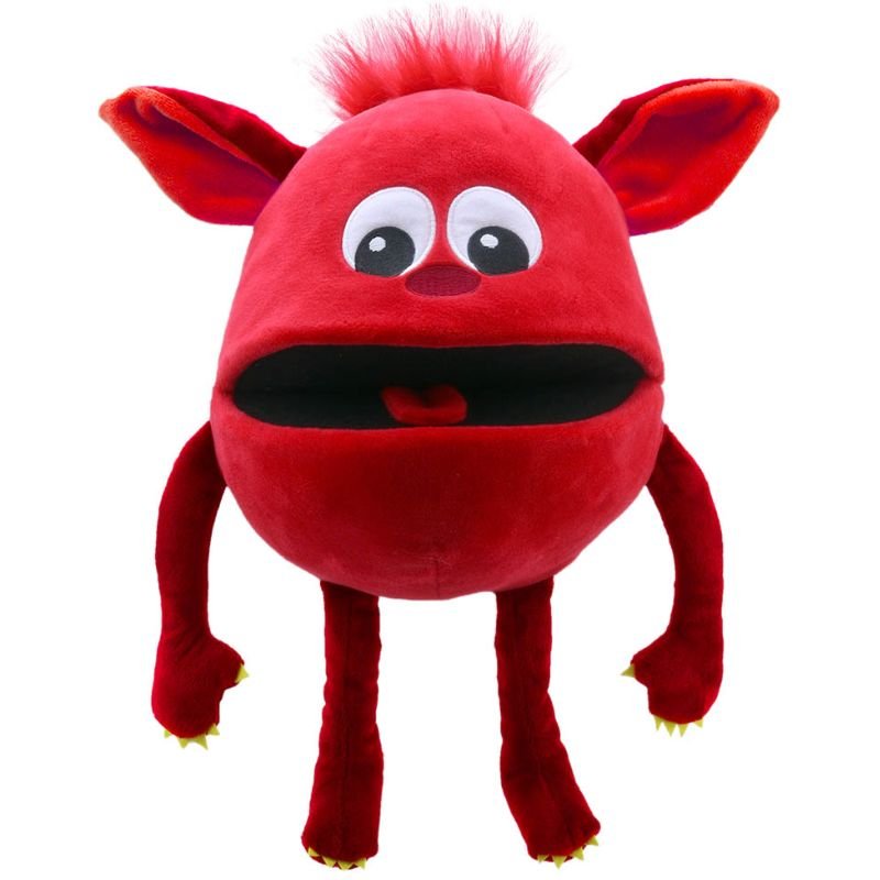 Baby Monsters Red Puppet - 35cm | Gifts | Toys | The Elms