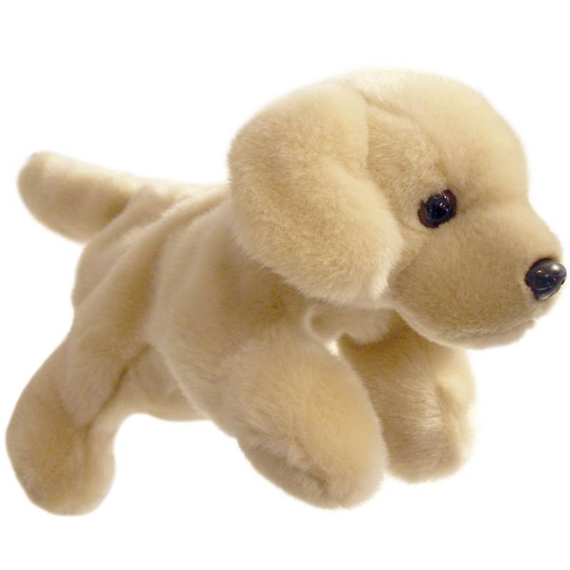 Full-Bodied Yellow Labrador Puppet - 33cm | Gifts | Toys | The Elms