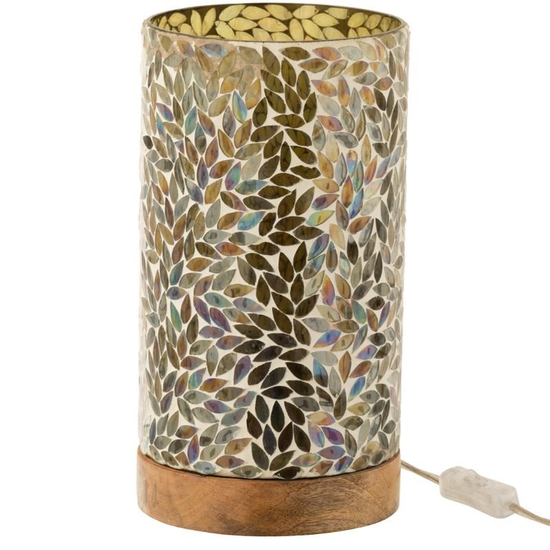 Green Mosaic Table Lamp - 29.5cm | Lamps | Table & Desk Lamps | The Elms