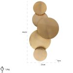 Collin Brushed Gold Wall Lamp - 44cm | Lamps | Wall Lamps | The Elms