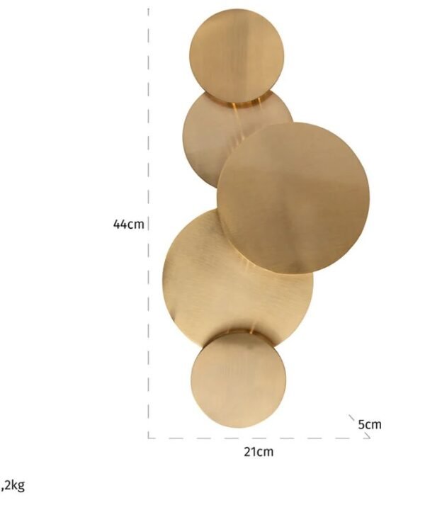Collin Brushed Gold Wall Lamp - 44cm | Lamps | Wall Lamps | The Elms