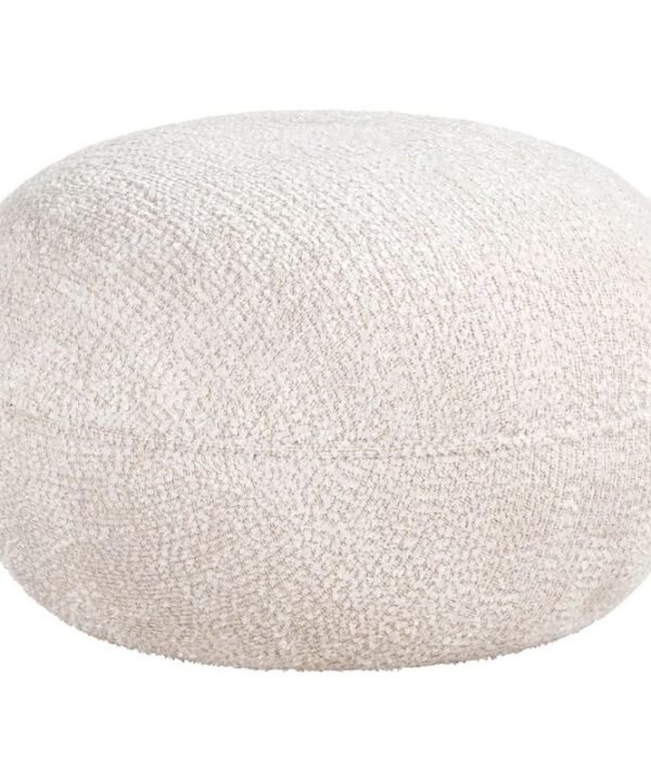 Jace Lovely Cream Pouffe - 41cm | Bedroom | Benches & Pouffes | The Elms