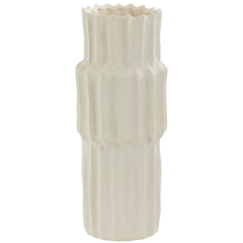 Longa Cream Ceramic Vase - 36cm | Decorative Accessories | Decorative Objects | The Elms