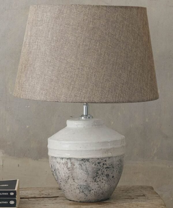 Birkdale Stone Table Lamp With Gravel Shade - 47cm | Lamps | Table & Desk Lamps | The Elms