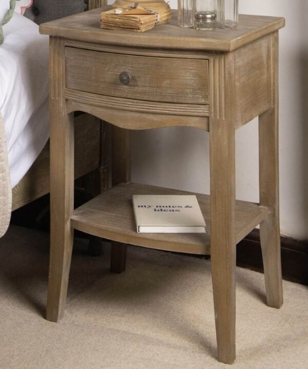 Clovelly One Drawer Bedside Table - 48cm x 70cm | Bedroom | Bedside Tables | The Elms