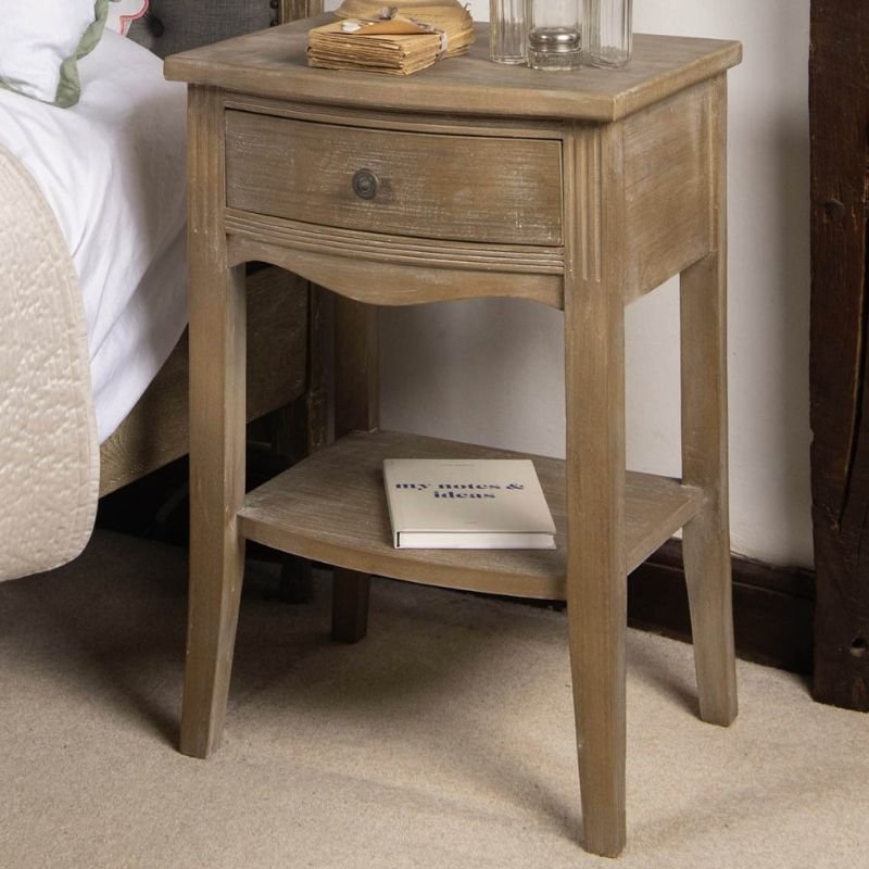 Clovelly One Drawer Bedside Table - 48cm x 70cm | Bedroom | Bedside Tables | The Elms