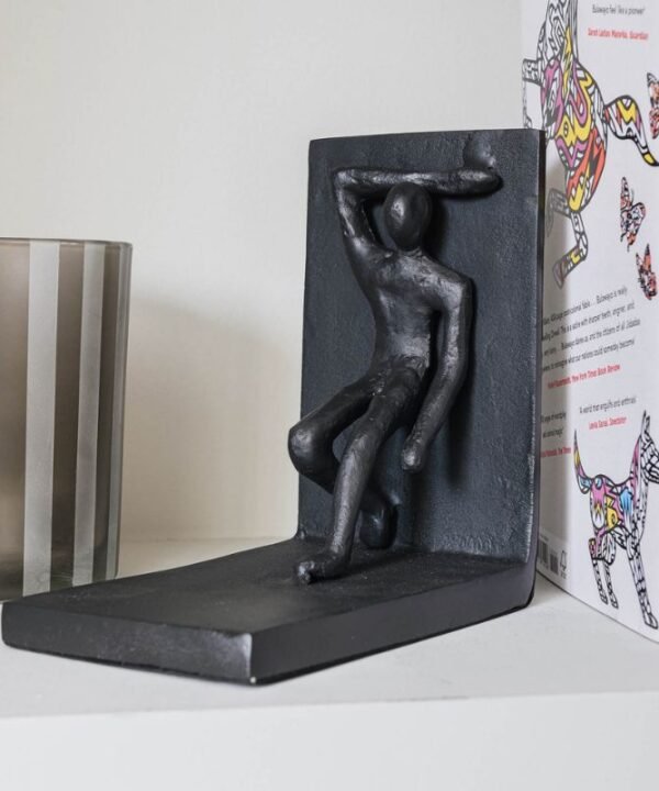 Aluminium Stretching People Bookends - 32cm | Decorative Accessories | Decorative Objects | The Elms