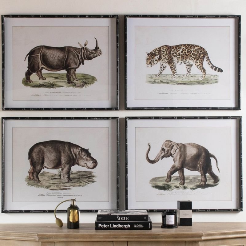 Brookby Framed Animal Wall Art - Set Of 4 | Wall Decor | Wall Art | The Elms