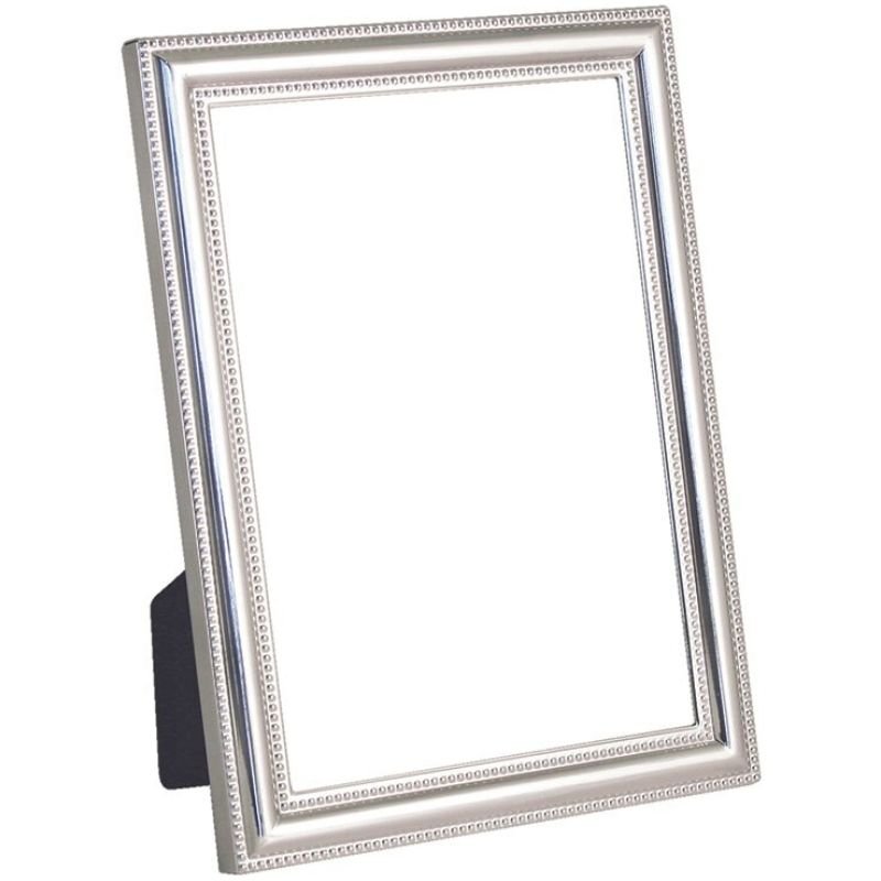 Beaded Edge Silver Plated Photo Frame - 8x10 inch | Decorative Accessories | Picture Frames | The Elms