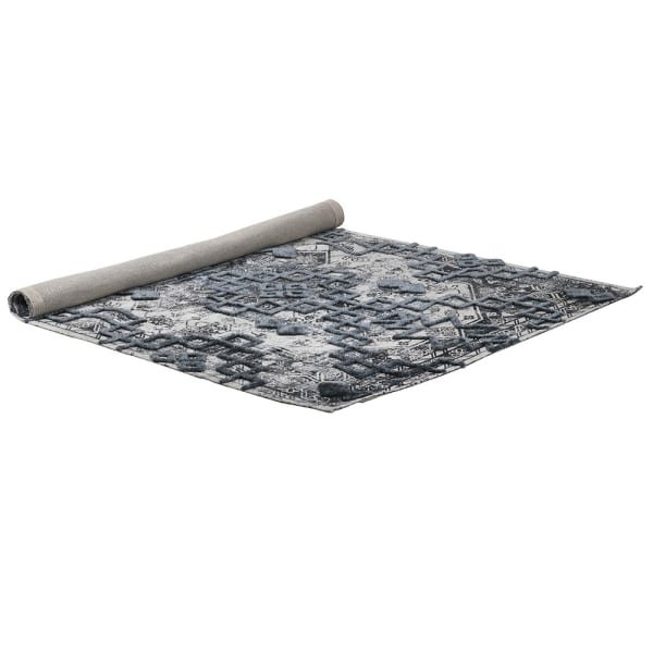 3D Indigo Tufted Rug
